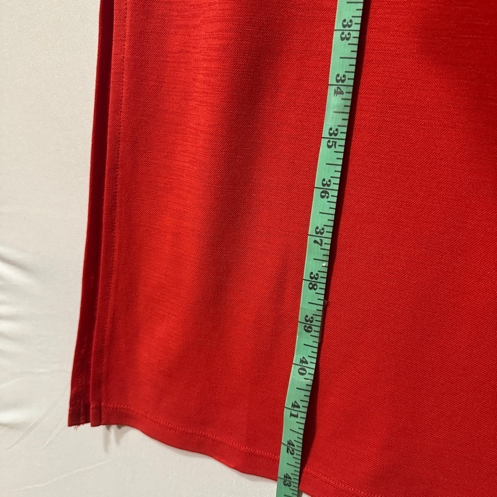 RW&CO Red Sheath Midi Dress Sleeveless Halter fits (M/S) - Picture 12 of 13